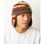 ショッピングニットキャップ ニット帽 ニットキャップ 手編み耳当て付ニット帽 レディース メンズ