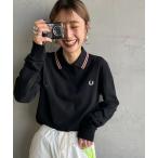 ポロシャツ ポロ 「FRED PERRY/フレッドペリー」 ツインティップライン ウィメンズロングスリーブポロシャツ レディース