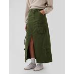 「GAP」 デニムスカート 00 オリーブ レディース