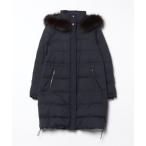 「IENA」 ダウンコート 38 ネイビー レディース