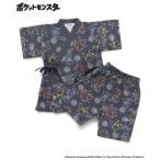 浴衣 「Pokemon/ポケモン」総柄甚平 キッズ 子供 男の子 女の子