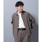 シャツ ストレッチワイドシャツブルゾン(セットアップ可) メンズ