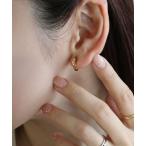 イヤリング ノンホール・ダブルラインフープイヤリング レディース
