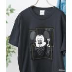 tシャツ 「WEB限定追加」WIFFLE / ウィッフル パッチワークMICKY Tee レディース
