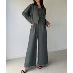  выставить Hem sia- Layered Short жакет + комбинезон SET( тонкий, подкладка нет ) женский 