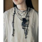 ネックレス 小さなお花のロングネックレス レディース