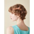 スタッズリボンヘアクリップ
