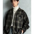 シャツ 「Classical Origin」自然体のカッコよさ。ヴィンテージ風チェック柄オープンカラーシャツ（長袖）/Vintage-style ch