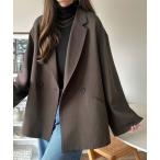 ショッピングジャケット ジャケット テーラードジャケット 「セットアップ可」自由自在に楽しめる。美シルエットテーラードオーバーサイズダブルジャケット レディース メンズ