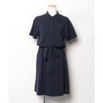 「TOMMY HILFIGER」 半袖ワンピース LARGE ネイビー レディース