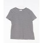 [Mackintosh] окантовка рисунок короткий рукав футболка 38 черный женский 