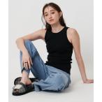 ショッピングタンクトップ タンクトップ ノースリーブ カップ付き ニットアメリカンスリーブタンクトップ レディース