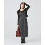 ワンピース デニム タイト キャミ ワンピース