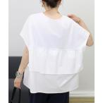 tシャツ ソロナキーネックバックフリルプルオーバー レディース