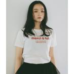 tシャツ merci ロゴTシャツ レディース