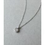 ネックレス 「WEB限定商品」K18 ダイヤモンド ソリティアネックレス ( WG) レディース