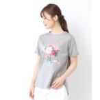 tシャツ 「接触冷感/UVカット/コットン100%」ストウ柄 Tシャツ レディース