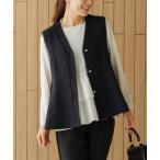 ショッピングジレ ベスト ジレ ご自宅でお洗濯可能/日本製「SONO/ソーノ」ブリーズツイードジレ(ベスト) レディース