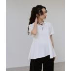 tシャツ 「サステナブル」アシメフレアプルオーバー レディース