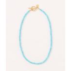 ネックレス 「Tiny gem room」ターコイズシンプルマンテルネックレス　金属アレルギー対応(MA) レディース