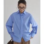 ショッピングシャツ ブラウス シャツ 「2WAY」タイ付き オーバーサイズ シャツ レディース