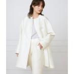 ノーカラーコート コート ノーカラーAラインコート「la veille by SUPERIOR CLOSET」「セットアップ対応」 レディース