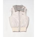 ショッピングダウンベスト 「BURBERRY BLUE LABEL」 刺繍ダウンベスト 38 ベージュ レディース