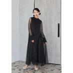 「niana」 長袖ワンピース L ブラック レディース