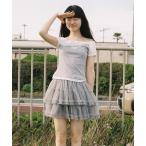 tシャツ オフショル レイヤードトップス SP25s112「SunsetPark」「2025SS」 レディース メンズ