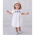 ワンピース ハートスモッキングワンピース キッズ 子供服 女の子