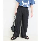 パンツ 「追加4」手洗い可 / セルロースワイドパンツ レディース
