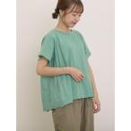 tシャツ 「接触冷感」バックスカラップレースカットソー レディース