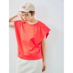 tシャツ 「接触冷感」肩タックフレンチスリーブカットソー レディース