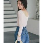 tシャツ 「KAZUMI監修カラーあり」フロッキーチュール前後2WAYカットソー レディース