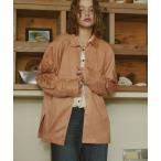 ショッピングスウェード コート アウター 刺繍スウェードシャツジャケット レディース