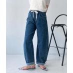 ジーンズ デニム デニムパンツ ●接触冷感 デニムイージーパンツ レディース