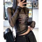 tシャツ レターロゴシアーTシャツ レディース