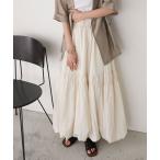 スカート 「forksy.」ティアードバルーンスカート