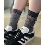 ショッピングラメ 靴下 「7色展開」シアーラメリブロングソックス レディース