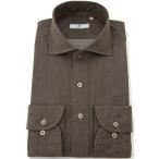 フォーマル シャツ 「CLASSICO TAPERED」「長袖」ワイドカラーワイシャツ/ブラウン×デニム メンズ