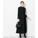 セットアップ 高身長 「喪服・礼服」前開きロングワンピースアンサンブル(ウォッシャブル・接触冷感)(トールサイズ) レディース