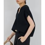 ベスト ジレ Vフレンチニット レディース