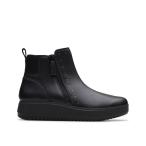 ショッピングクラークス ブーツ Zylah Willow / ザイラウィロー（ブラックレザー） レディース