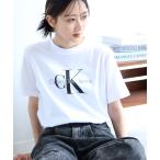 tシャツ 「Calvin Klein/カルバンクライン」CLASSIC LOGO TEE/ CK クラシックロゴ クルーネック 半袖Tシャツ レディー