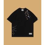 tシャツ GRAF&WU / グラフアンドウー オリジナルモチーフ勢揃いミニステッカーTシャツ半袖カットソー メンズ レディース