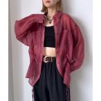 ブラウス シャツ ドロストシャーリングシアーシャツ レディース