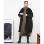 ショッピングnano 「NANO universe」 ノーカラーコート FREE チャコール レディース