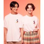 tシャツ Mickey/Arnold Palmer/シェア ワッペンTシャツ レディース メンズ