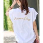 tシャツ 「追加2」刺繍ロゴフレンチTEE レディース