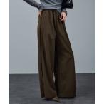 パンツ GREENWOOLサイドベロアラインパンツ「ストレッチ・接触冷感・防シワ」 レディース